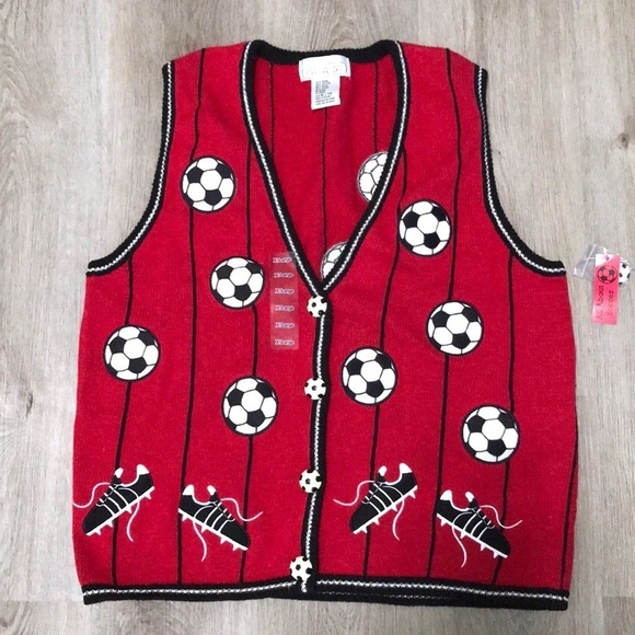 Mandal Bay Soccer Vest Vintage Deadstock Kitsch - Picture 1 of 5